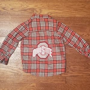 Kids Ohio state flannel - custom made